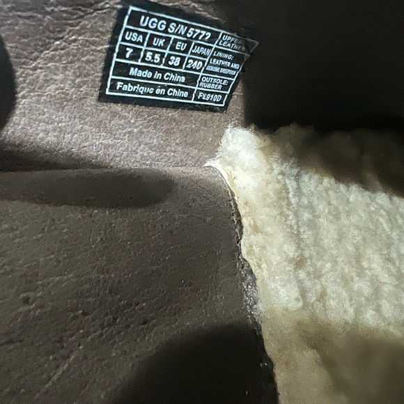 UGG Dark Brown Suede Clogs - Picture 6 of 8